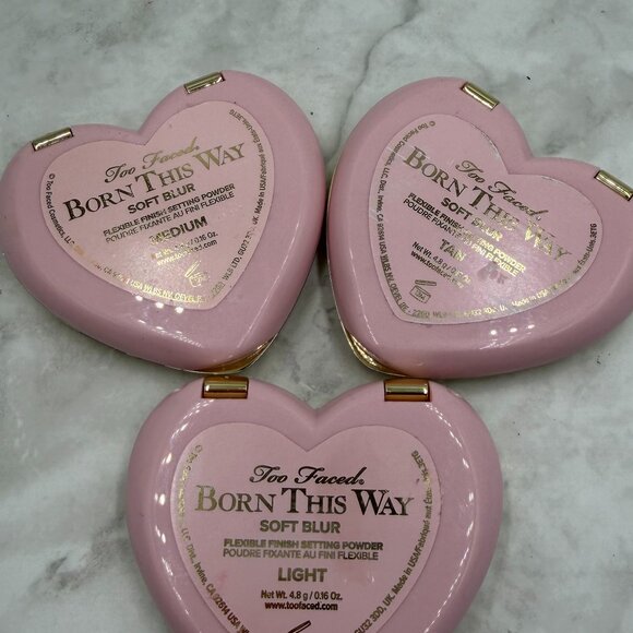 TOO FACED BORN THIS WAY SOFT BLUR SETTING POWDER 3 DIFFERENT SHADES TO CHOOSE - Picture 2 of 3